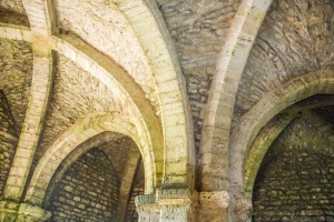 The restored medieval vaulting