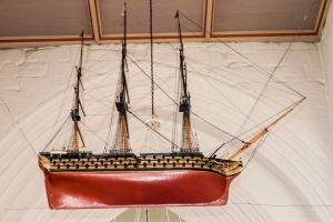 18th century model of a ship