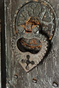 Victorian 'sanctuary ring' door handle