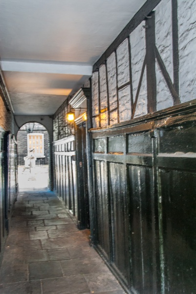 The passage to Pickering Place (Legation on right)