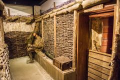 Recreation of a WWI trench