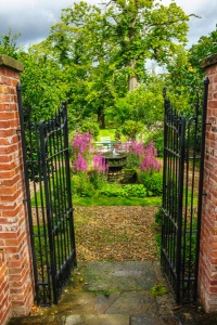 Entering the gatehouse garden