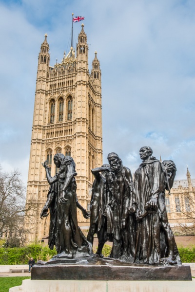 The Burghers of Calais in Victoria Tower Gardens