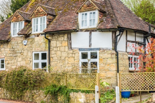 A typically pretty timber-framed cottage in West Chiltington