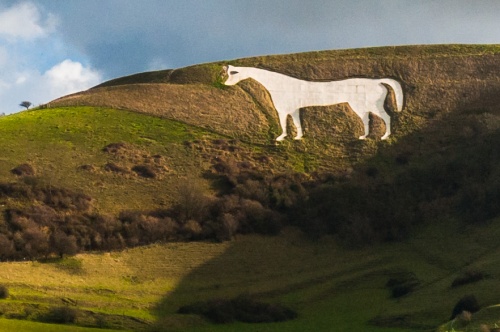 Westbury White Horse from the B3098