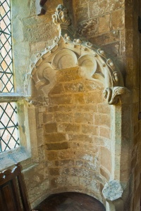 Canopied niche in the chancel