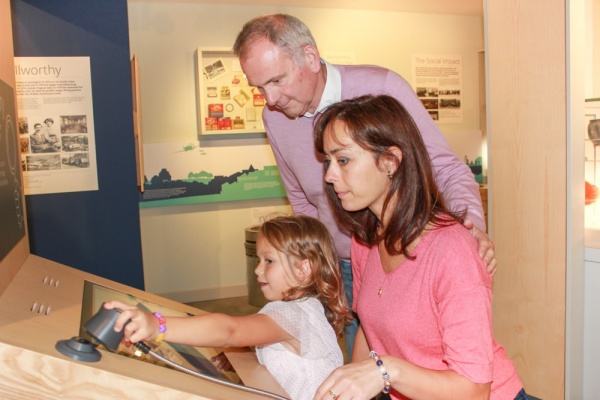 Three generations explore the St Barbe Museum
