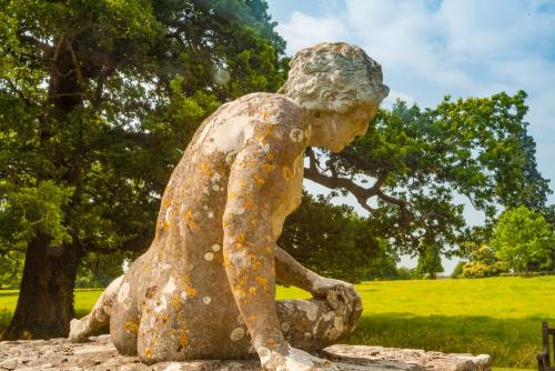A classical statue in Rousham garden
