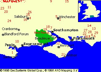 vacation attractions in south central england