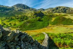 Drystone wall in Little Langdale, Lake District