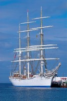 Photo of sailing ship, Kirkwall, Orkney.