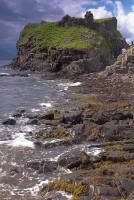 Stock photo of Dunscaith Castle on the Isle of Skye, Scotland. Part of the Britain Express Travel and Heritage Picture Library, Scotland collection.