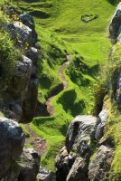 Stock photo of Castle Ewen, the Fairy Glen, on the Isle of Skye, Scotland. Part of the Britain Express Travel and Heritage Picture Library, Scotland collection.