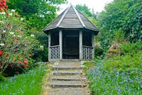 Gazebo, giving views across Loch Fyne towards Castle Dunderave