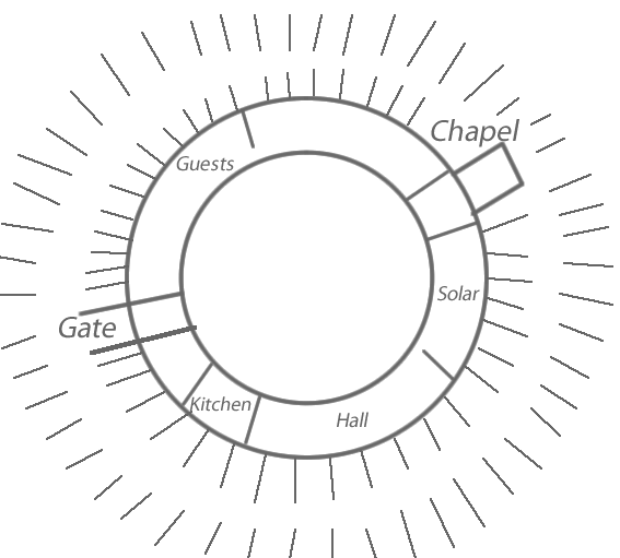 Restormel Castle plan