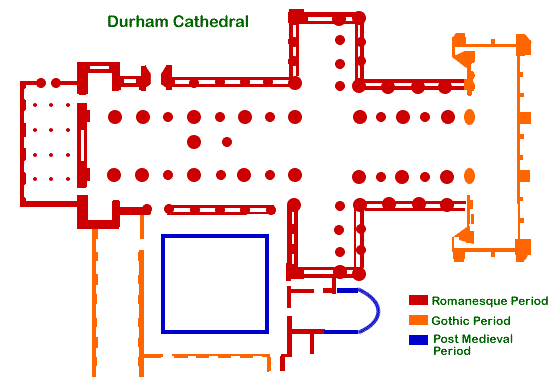 Durham Cathedral Floor Plan Historic County Durham