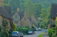 Pretty as a postcard - the high street in Stanton, on an early morning in June