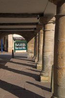 The columns supporting the Market Hall