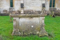 Photo of a table tomb in St Mary church, Great Barrington, Gloucestershire.