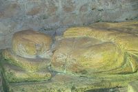 16th century effigy in the sanctuary