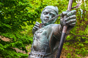 Robin Hood statue, Nottingham Castle