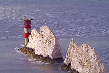 The Needles lighthouse, Alum Bay, Isle of Wight