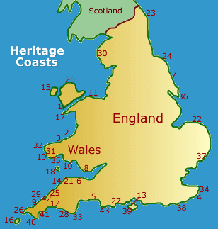Heritage Coasts in England and Wales