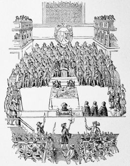 The Trial of Charles I, from a print in Nelson's report of the trial published in 1684