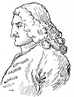 Henry Fielding, by Hogarth, from the 1772 edition of Fielding's 'Works'
