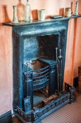 Victorian fireplace upstairs