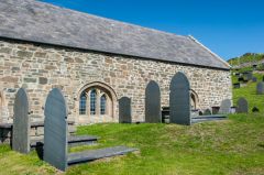 The south exterior and churchyard