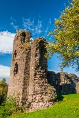 One of the ruined towers