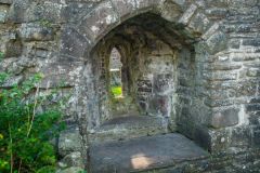 A medieval window embrasure