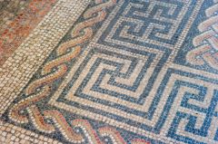 Geometric pattern of mosaic floor