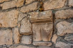 Norman carving fragments, chancel wall