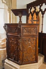 Aldworth, St Mary's Church, Carved wooden pulpit