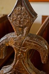 Aldworth, St Mary's Church, Carved bench end