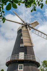 Alford Five Sailed Windmill, Another view of the mill exterior