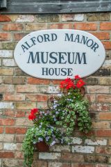 The museum entrance sign