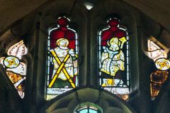 14th century glass depicting St Alphege