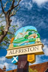 The Alfriston village sign