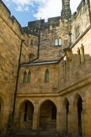 Alnwick Castle, Inner courtyard, The Keep