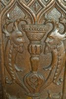 Bench end carving 2