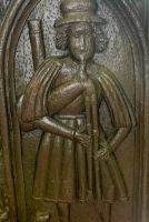 Altarnun, St Nonna's Church, Cornich piper carving