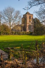 Approaching the church