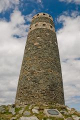 The monument from beneath