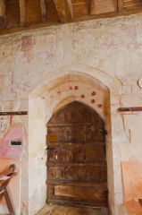 South door and wall paintings