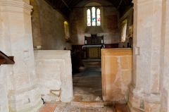 Stone chancel screen