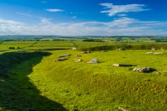 Looking across the henge ditch