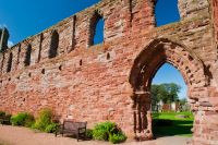 Arbroath Abbey, South wall of the abbey church